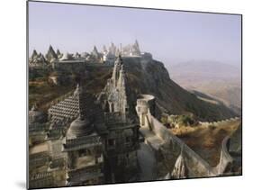 Jain Holy Hill and Temple Complex, Mount Girnar, Junagadh (Junagarh), Gujarat, India-John Henry Claude Wilson-Mounted Photographic Print