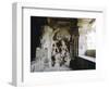 Jain Sculpture, Upper Storey Cave 32 (Indra Sabha) 9th Century, Ellora, Maharashtra, India-Richard Ashworth-Framed Photographic Print