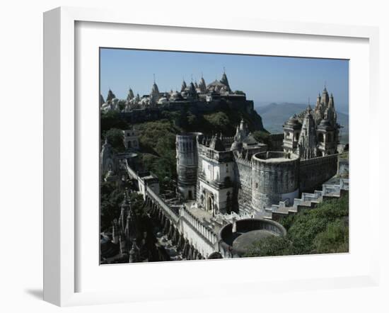 Jain Temples, Palitana, Gujarat State, India-Gina Corrigan-Framed Photographic Print