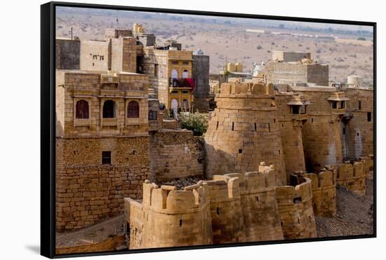 Jaisalmer Fort. Golden Sandstone Fort. Jaisalmer. Rajasthan. India-Tom Norring-Framed Stretched Canvas