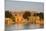 Jaisalmer Fortress and Gadsisar Lake Illuminated at Sunrise, Jaisalmer, Rajasthan, India, Asia-Doug Pearson-Mounted Photographic Print