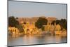 Jaisalmer Fortress and Gadsisar Lake Illuminated at Sunrise, Jaisalmer, Rajasthan, India, Asia-Doug Pearson-Mounted Photographic Print