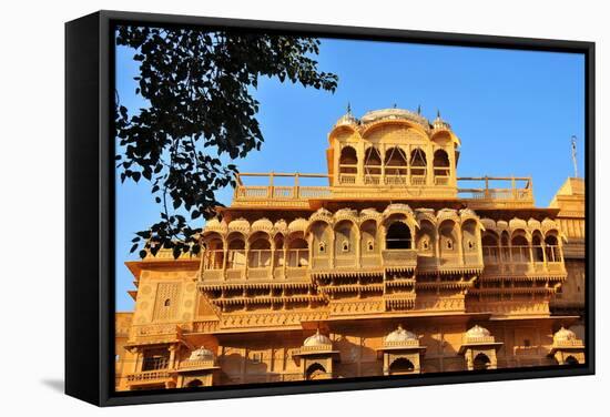 Jaisalmer Raj Mahal (Royal Palace), Jaisalmer, Rajasthan, India, Asia-Godong-Framed Stretched Canvas