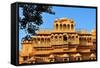 Jaisalmer Raj Mahal (Royal Palace), Jaisalmer, Rajasthan, India, Asia-Godong-Framed Stretched Canvas