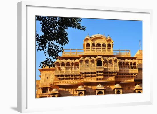 Jaisalmer Raj Mahal (Royal Palace), Jaisalmer, Rajasthan, India, Asia-Godong-Framed Photographic Print