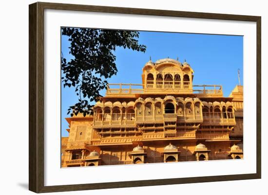 Jaisalmer Raj Mahal (Royal Palace), Jaisalmer, Rajasthan, India, Asia-Godong-Framed Photographic Print