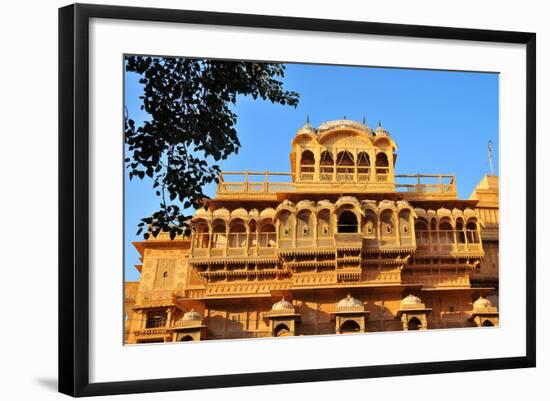 Jaisalmer Raj Mahal (Royal Palace), Jaisalmer, Rajasthan, India, Asia-Godong-Framed Photographic Print