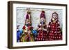 Jaisalmer, Rajasthan, India. Mughal paper mache dolls and puppets wearing colorful costumes-Jolly Sienda-Framed Photographic Print