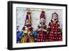 Jaisalmer, Rajasthan, India. Mughal paper mache dolls and puppets wearing colorful costumes-Jolly Sienda-Framed Photographic Print