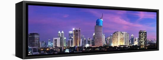 Jakarta City Sunset-photosoup-Framed Stretched Canvas