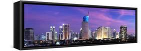 Jakarta City Sunset-photosoup-Framed Stretched Canvas