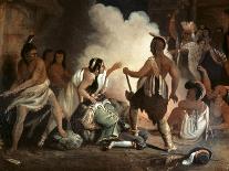 Pocahontas Saves Captain Smith-Jake Chapman-Mounted Giclee Print