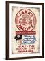 Jakes Jalopy Service Station - Vintage Sign-Lantern Press-Framed Art Print