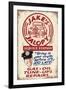 Jakes Jalopy Service Station - Vintage Sign-Lantern Press-Framed Art Print