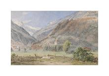 Overlooking Bockstein in Gastein Valley, with the Church of Our Lady of Good Council-Jakob Alt-Premium Giclee Print