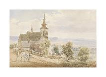 Overlooking the Zisper Castle in Slovakia-Jakob Alt-Premium Giclee Print
