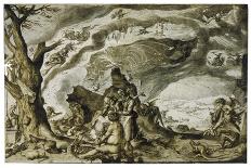 Witches Enjoy a Mountain-Top Orgy on Walpurgisnacht-Jakob De Gheyn-Framed Stretched Canvas