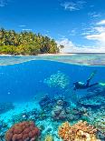 Beautiful Seychelles Tropical Shore with Granite Rocks, La Digue Island-Jakub Gojda-Photographic Print