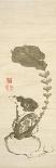 A Cranes Sumi on Paper 1-Jakuchu Ito-Giclee Print