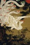 A Cranes Sumi on Paper 1-Jakuchu Ito-Giclee Print