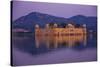 Jal Mahal Floating Lake Palace, Jaipur, Rajasthan, India, Asia-Laura Grier-Stretched Canvas