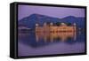 Jal Mahal Floating Lake Palace, Jaipur, Rajasthan, India, Asia-Laura Grier-Framed Stretched Canvas