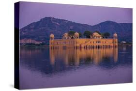 Jal Mahal Floating Lake Palace, Jaipur, Rajasthan, India, Asia-Laura Grier-Stretched Canvas