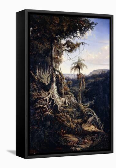 Jala-Jala Forest-Auguste Borget-Framed Stretched Canvas