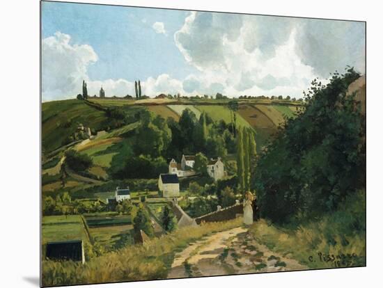 Jalais Hill at Pontoise, 1867-Camille Pissarro-Mounted Giclee Print