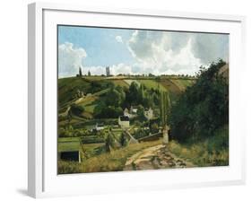 Jalais Hill at Pontoise, 1867-Camille Pissarro-Framed Giclee Print