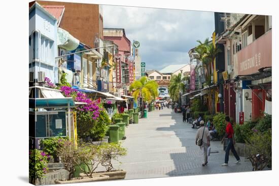 Jalan Stapok Street, Kuching, Sarawak, Malaysian Borneo, Malaysia, Southeast Asia, Asia-Nico Tondini-Stretched Canvas