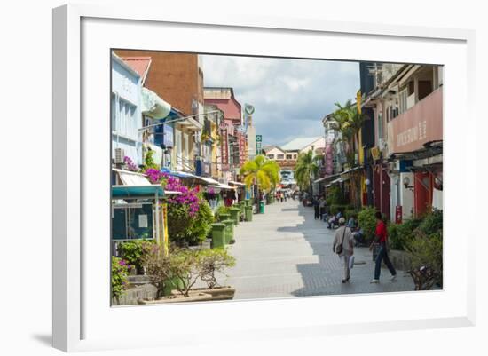 Jalan Stapok Street, Kuching, Sarawak, Malaysian Borneo, Malaysia, Southeast Asia, Asia-Nico Tondini-Framed Photographic Print