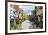 Jalan Stapok Street, Kuching, Sarawak, Malaysian Borneo, Malaysia, Southeast Asia, Asia-Nico Tondini-Framed Photographic Print