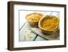 'Jalebi'- an Indian Sweet in a Natural Cup.-satel-Framed Photographic Print