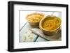 'Jalebi'- an Indian Sweet in a Natural Cup.-satel-Framed Photographic Print