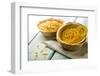 'Jalebi'- an Indian Sweet in a Natural Cup.-satel-Framed Photographic Print