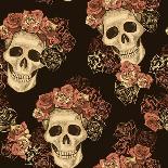 Seamless Skull Pattern-Jallom-Art Print