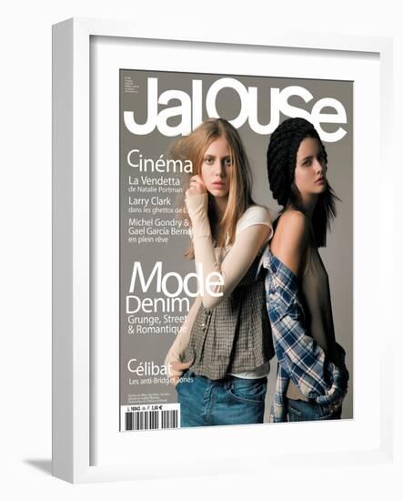 Jalouse, April 2006 - Sasha & Dominika-Elina Kechicheva-Framed Art Print