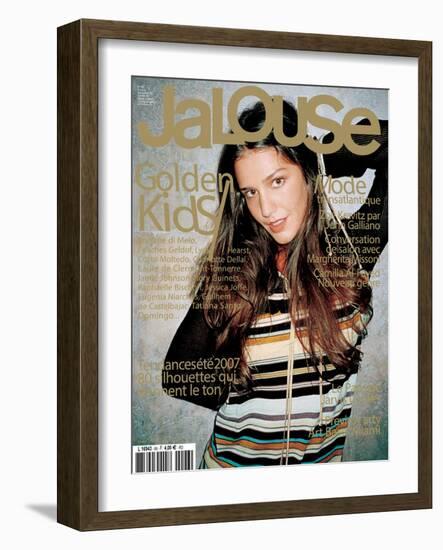 Jalouse, December 2006-January 2007 - Zoe Kravitz & Margherita Missoni-null-Framed Art Print