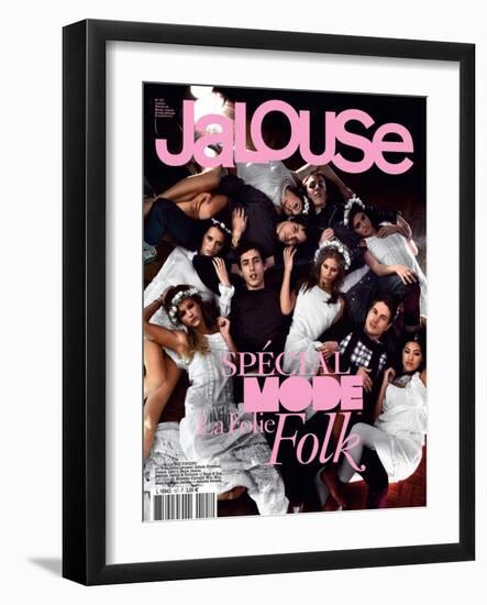 Jalouse, February 2008 - Whitney, Esti, Janaina-Sam Basset-Framed Art Print