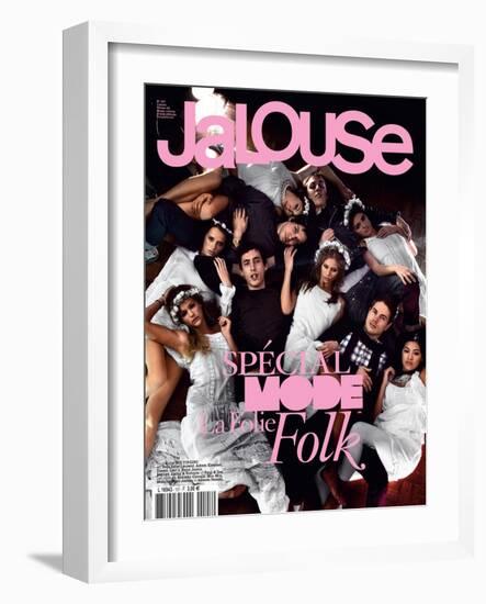 Jalouse, February 2008 - Whitney, Esti, Janaina-Sam Basset-Framed Art Print