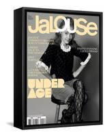 Jalouse, February 2009 - Dakota Fanning-Keiron O'Connor-Framed Stretched Canvas
