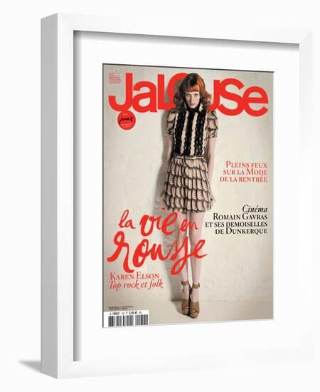 Jalouse, July-August 2010 - Karen Elson-Édouard Plongeon-Framed Art Print