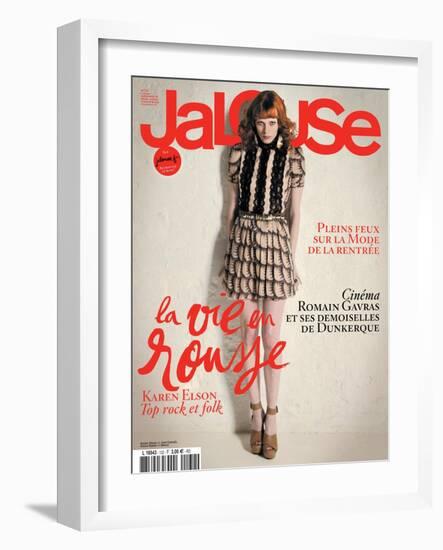 Jalouse, July-August 2010 - Karen Elson-Édouard Plongeon-Framed Art Print