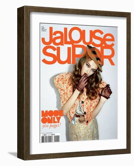 Jalouse, March 2009 - Madisyn Ou Theodora Richards-Ami Sioux & Paul Schmidt-Framed Art Print