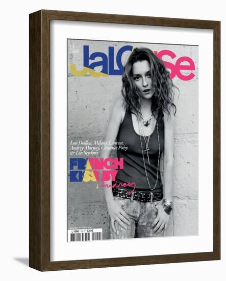 Jalouse, May 2009 - Lou Doillon, Mélanie Laurent, Audrey Marnay, Clémence Poésy et Léa Seydoux-Daniel King-Framed Art Print