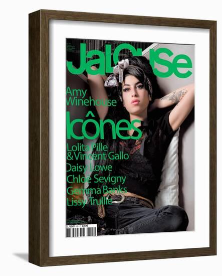 Jalouse, November 2007 - Amy Whinehouse-Elina Kechicheva-Framed Art Print