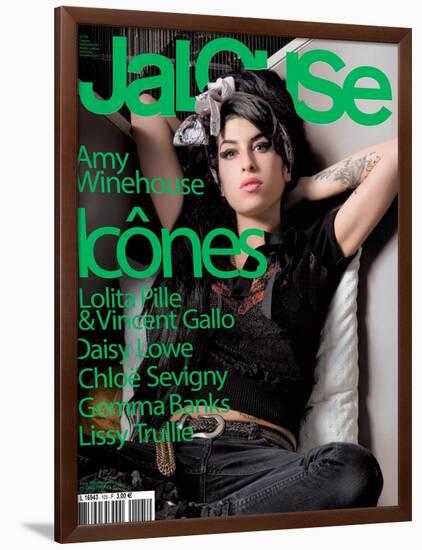 Jalouse, November 2007 - Amy Whinehouse-Elina Kechicheva-Framed Art Print