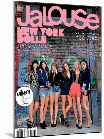 Jalouse, September 2008 - Ilirjana, Pamela, Isabelle, Harley, Annabelle, Lizzy-André-Mounted Art Print