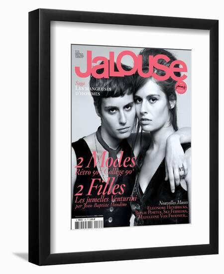 Jalouse, September 2010 - Giulia Venturini, Camilla Venturini-Jean-Baptiste Mondino-Framed Art Print